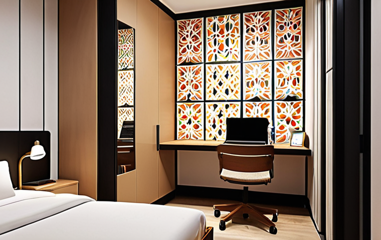 **
A modern Kuala Lumpur apartment with modular walls being reconfigured. One side of the room is set up as a home office with a laptop and ergonomic chair, while the other side transforms into a cozy bedroom with a comfortable bed and warm lighting. Focus on the flexibility and space-saving aspect, showcasing a seamless transition between work and rest. Use a palette of neutral colors with accents of vibrant Malaysian batik patterns.
**